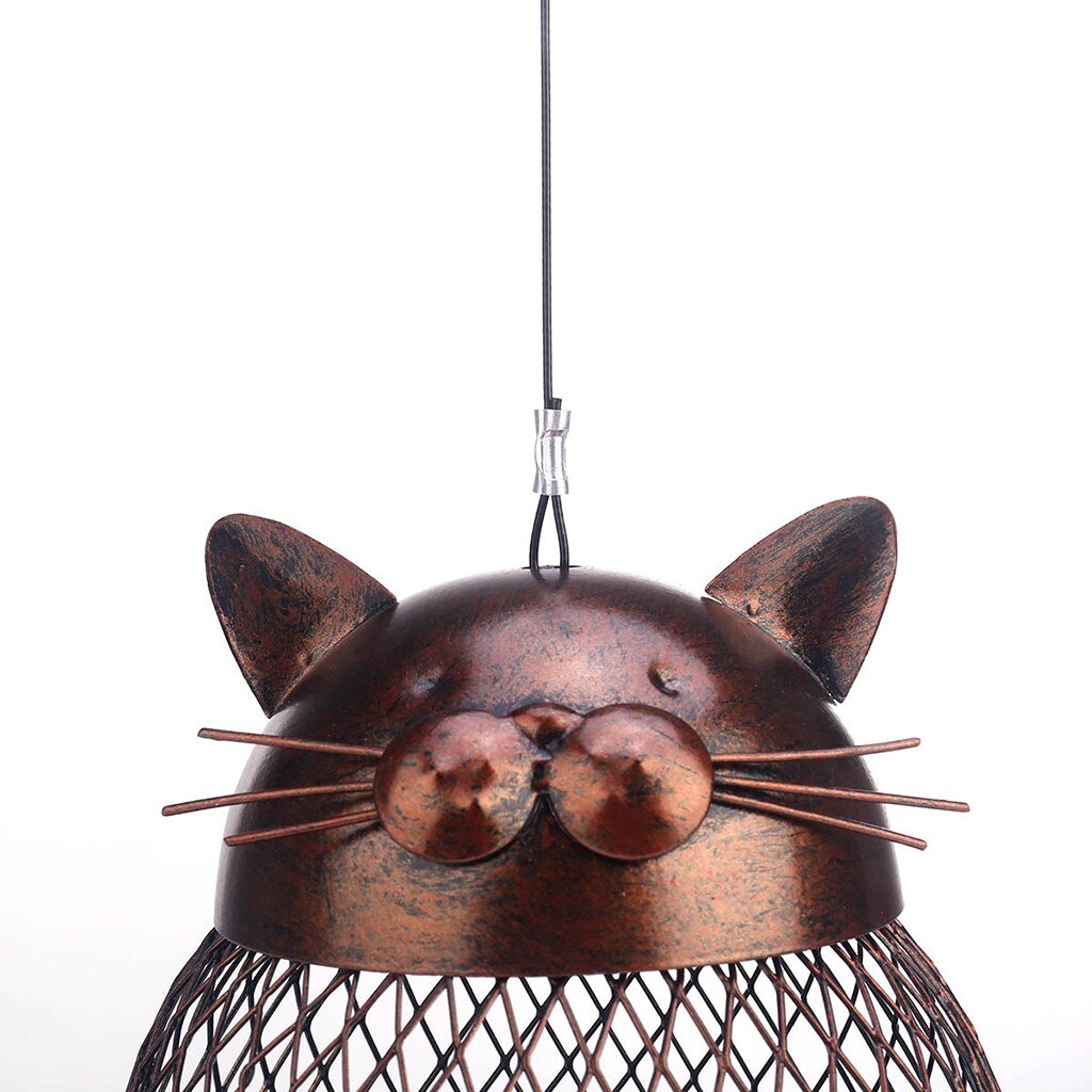 Cat Shaped Bird Feeder Vintage Handmade Outdoor Decor Villa Garden Decoration Hanging Yl5 - 4