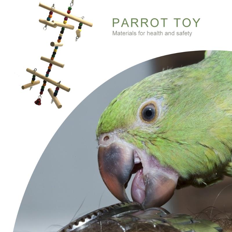 African Grey Parrot Cage Toys Swing Stand Budgie Parakeet Holder Vogel Speelgoed Parkiet Bird Accessories - 8