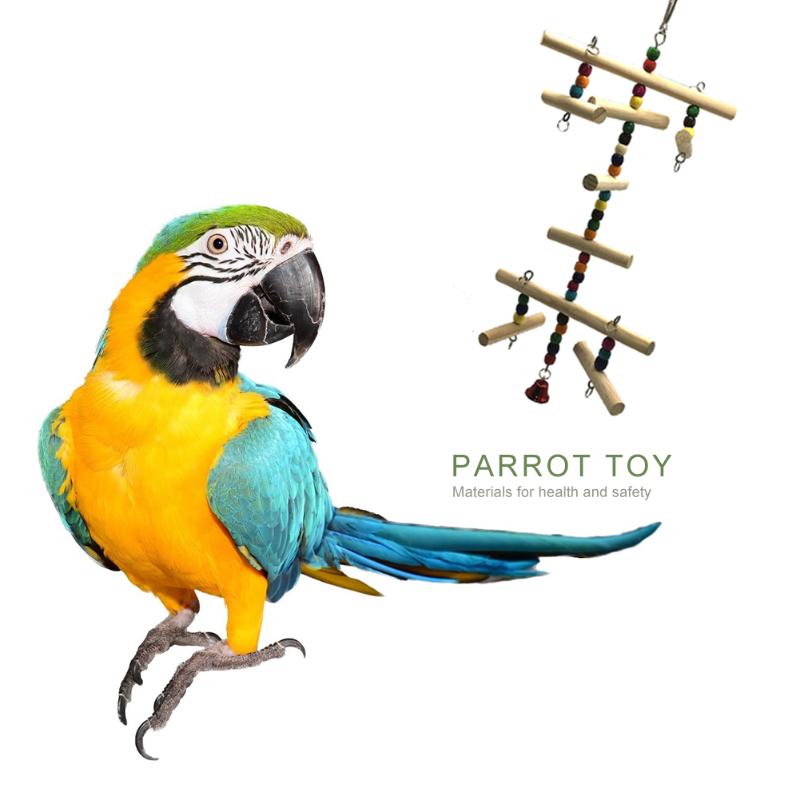 African Grey Parrot Cage Toys Swing Stand Budgie Parakeet Holder Vogel Speelgoed Parkiet Bird Accessories - 6