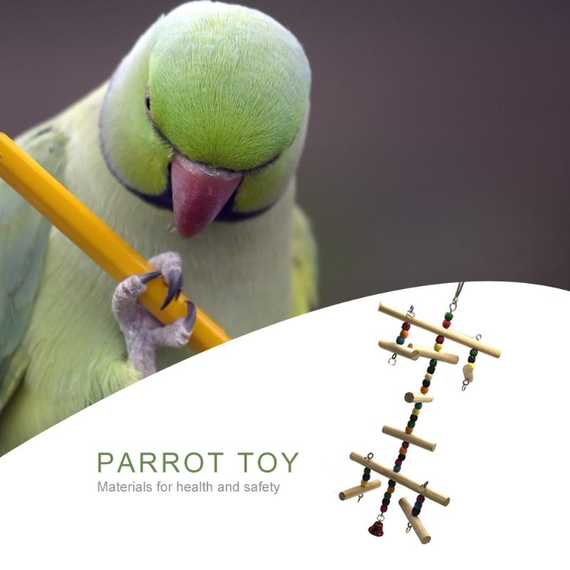 African Grey Parrot Cage Toys Swing Stand Budgie Parakeet Holder Vogel Speelgoed Parkiet Bird Accessories - 3