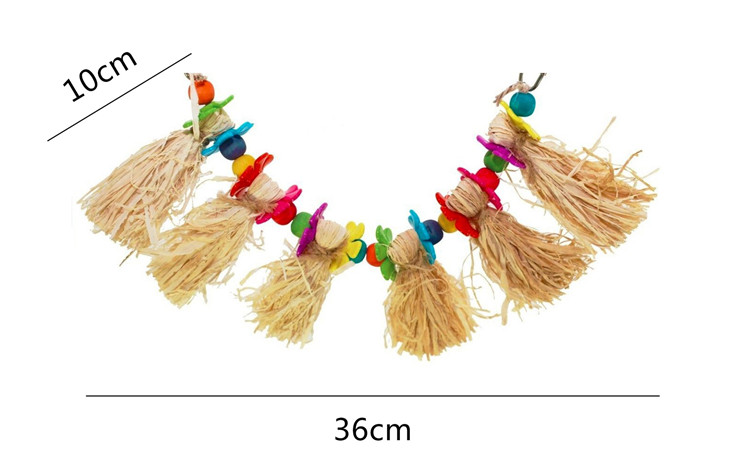 African Grey Cockatiel Bird Toys Pet Cage Perch Budgie Parakeet Accessories Decoration - 4