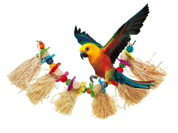 African Grey Cockatiel Bird Toys Pet Cage Perch Budgie Parakeet Accessories Decoration - 1