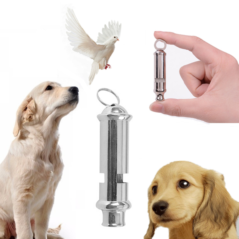 Stainless Steel Dog Training Whistle Pet Bird Call Pigeon Flute Durable Plastic Random Color Selection - 2