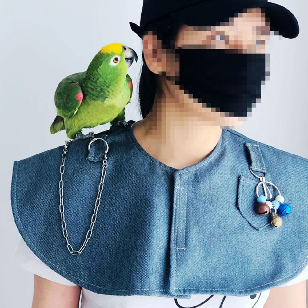 Antiscratch Shoulder Protector Pet Vest With Bird Anklet Toys For Parakeets Macaws Love Birds Sun Conures - 7