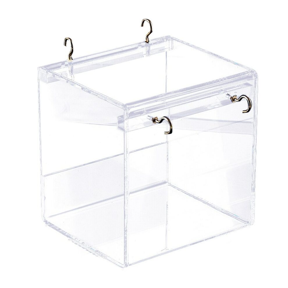 Deluxe Adjustable Large Bird Bath Cage With Clear View Hanging Feature