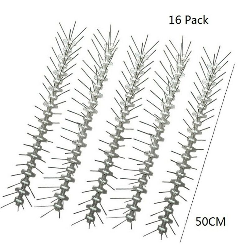 16piece Stainless Steel Bird Repellent Spikes For Roofs Orchards Pest