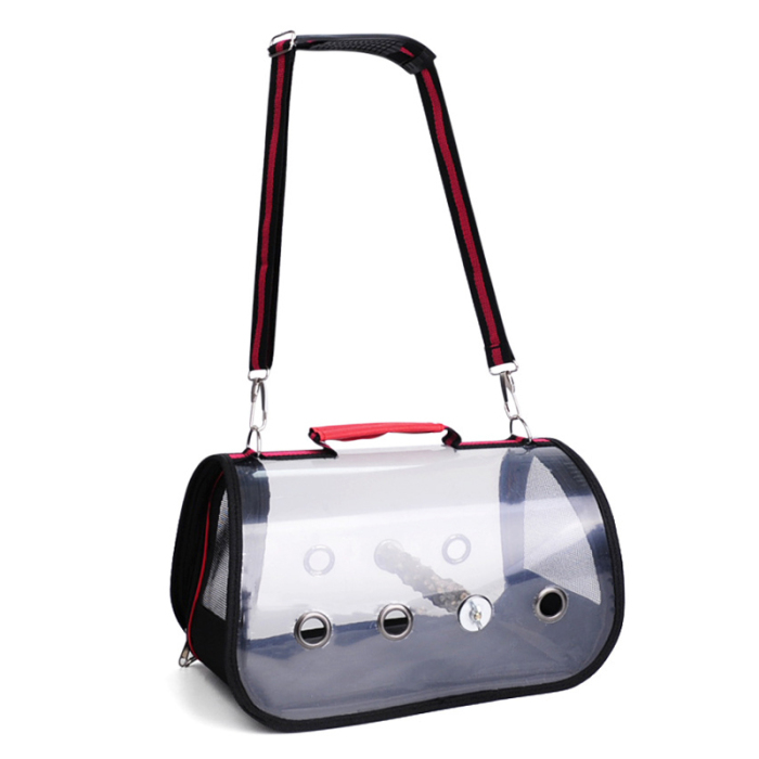 Portable Bird Carrier Bag Transparent Breathable Cage Ideal For Parrots Outdoors Travel Adventure - 10