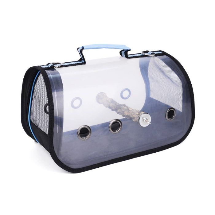 Portable Bird Carrier Bag Transparent Breathable Cage Ideal For Parrots Outdoors Travel Adventure - 6