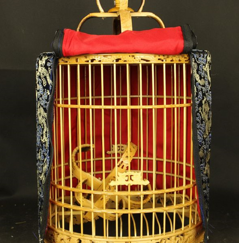 Doublelayered Bird Cage Cover Universal Fit For Parrots And Thrush Allround Protection Material Exquisite Design - 11