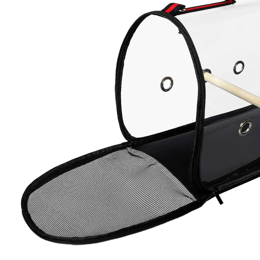 Lightweight Bird Carrier, Transparent Breathable PVC Bird Travel Cage Parrot Handbag~p81265903