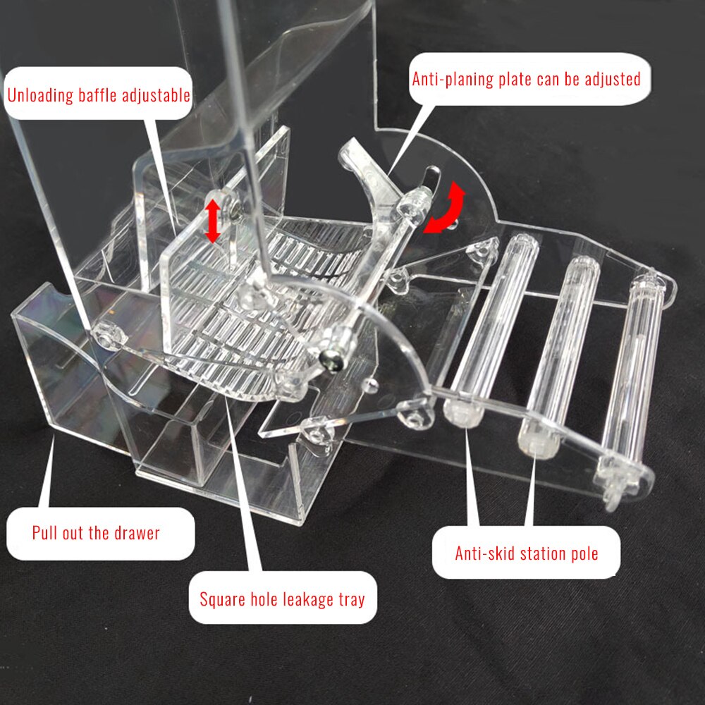 Automatic Bird Feeder Transparent Pet Food Station For Pigeons Parrots Cage Accessory Feeding Device - 3