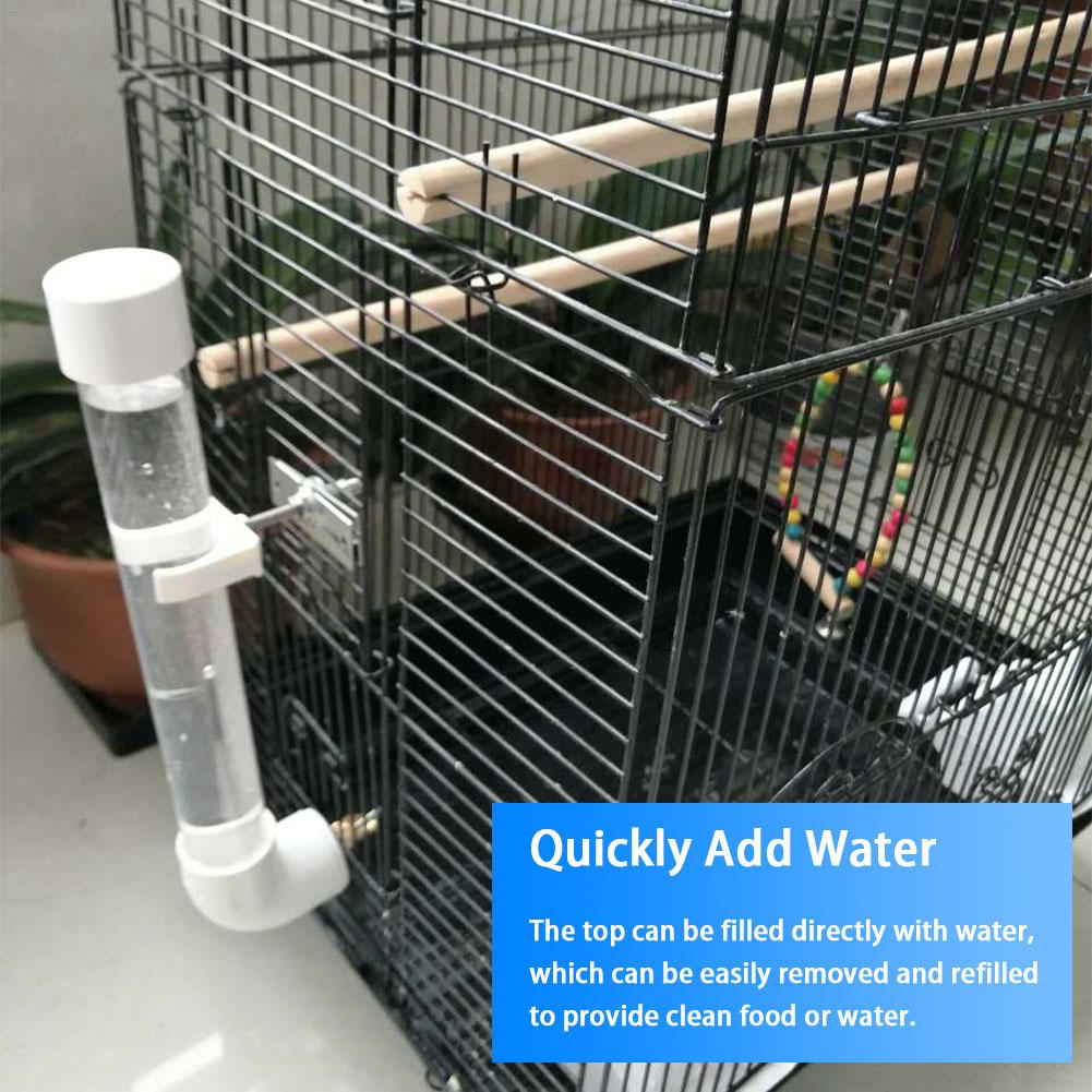 Parrot Aviary Automatic Bird Drinker Plastic Water Dispenser Budgie Cockatiel Pet Feeder Durable Drinking Device Accessory - 4