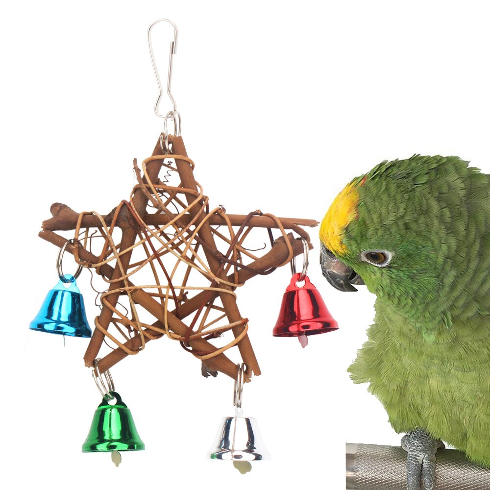 Pipifren Parrot Toys Bird Cage Accessories Swing Stand For Budgie Parakeet African Grey Vogel - 12