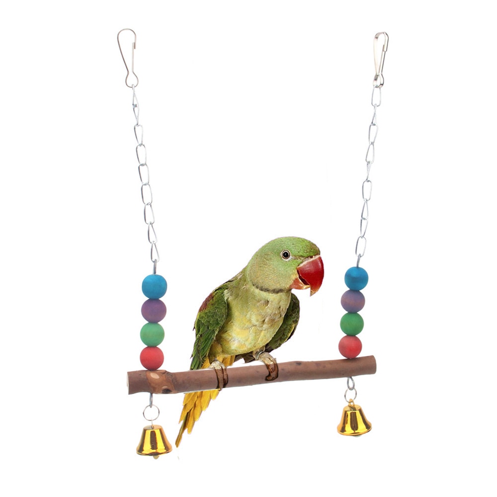 Pipifren Parrot Toys Bird Cage Accessories Swing Stand For Budgie Parakeet African Grey Vogel - 10