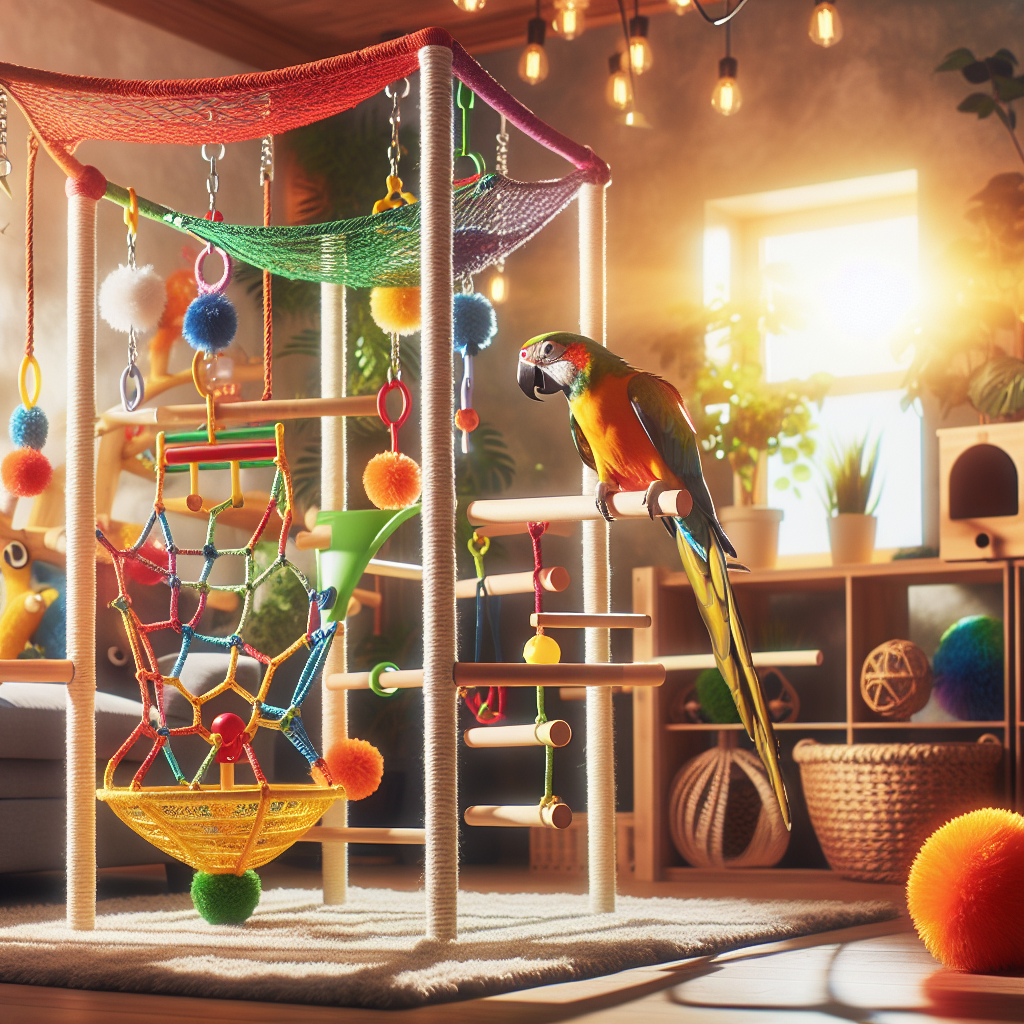 Creating an Engaging Environment for Pet Birds: The Role of Play Gyms  