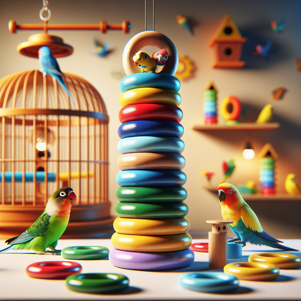 The Benefits of Colorful Stacking Rings for Pet Bird Engagement and Learning   The Benefits of Colorful Stacking Rings for Pet Bird Engagement and Learning