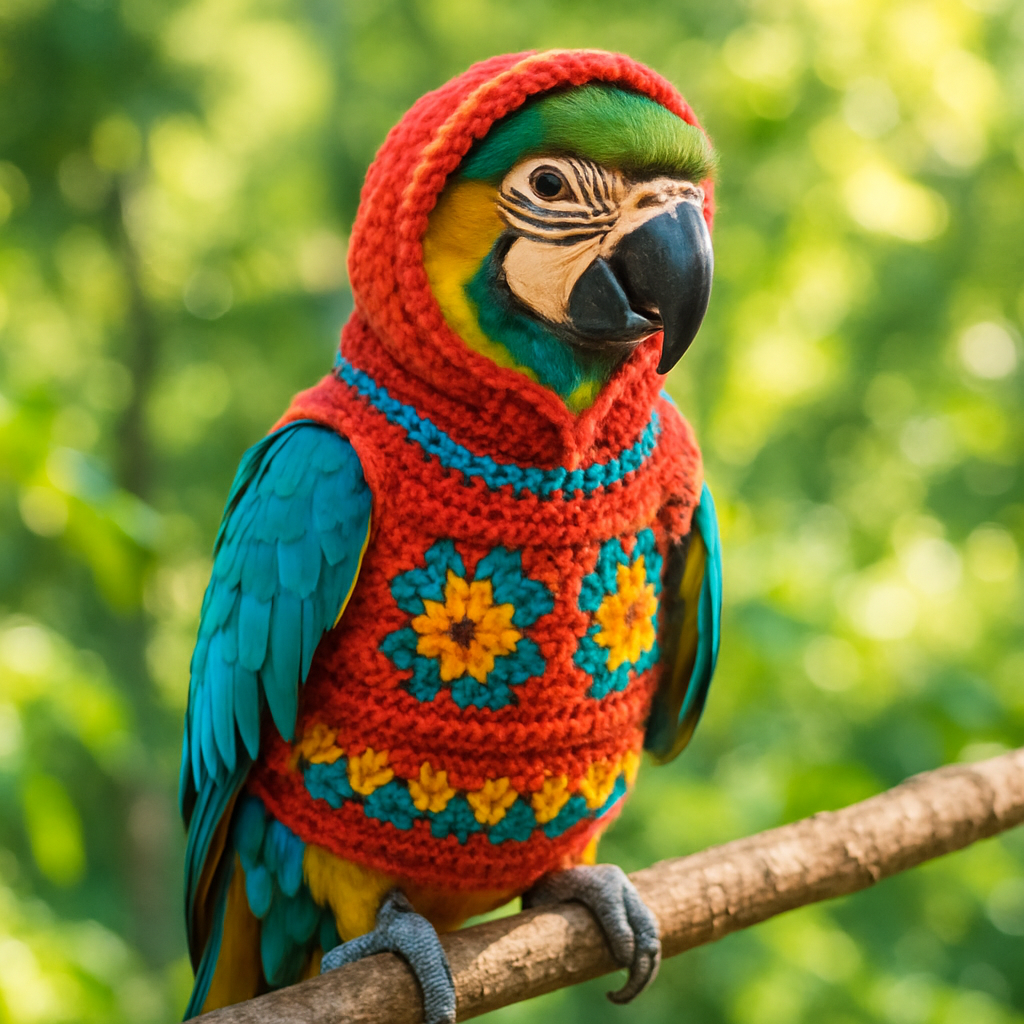 Exploring the Unique Design Features of Stylish Handmade Bird Clothing for Parrots  