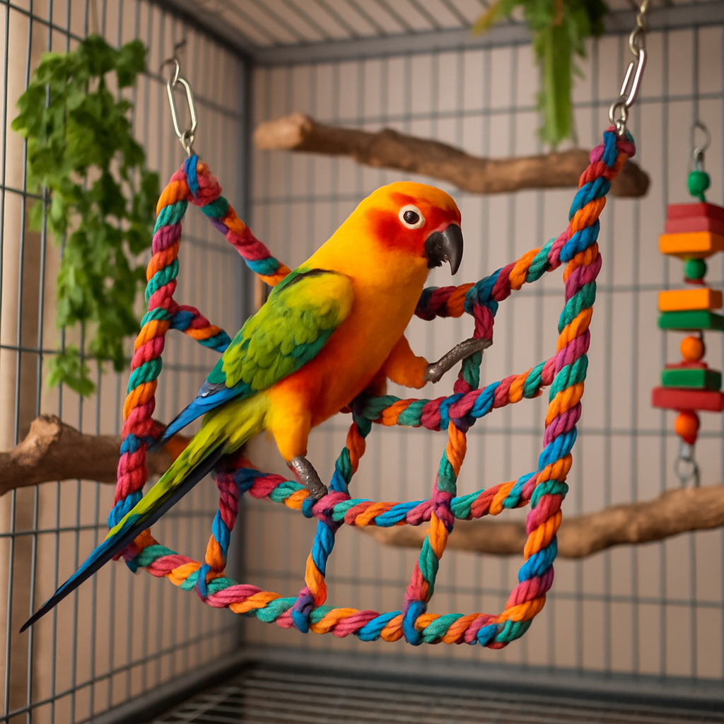 Features of the Best Climbing Net Swing Hammock for Pet Birds Features of the Best Climbing Net Swing Hammock for Pet Birds