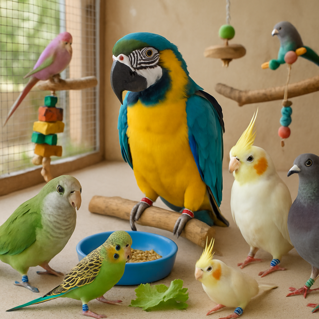 How Colorful Identification Rings for Pet Parrots Enhance Flock Organization  